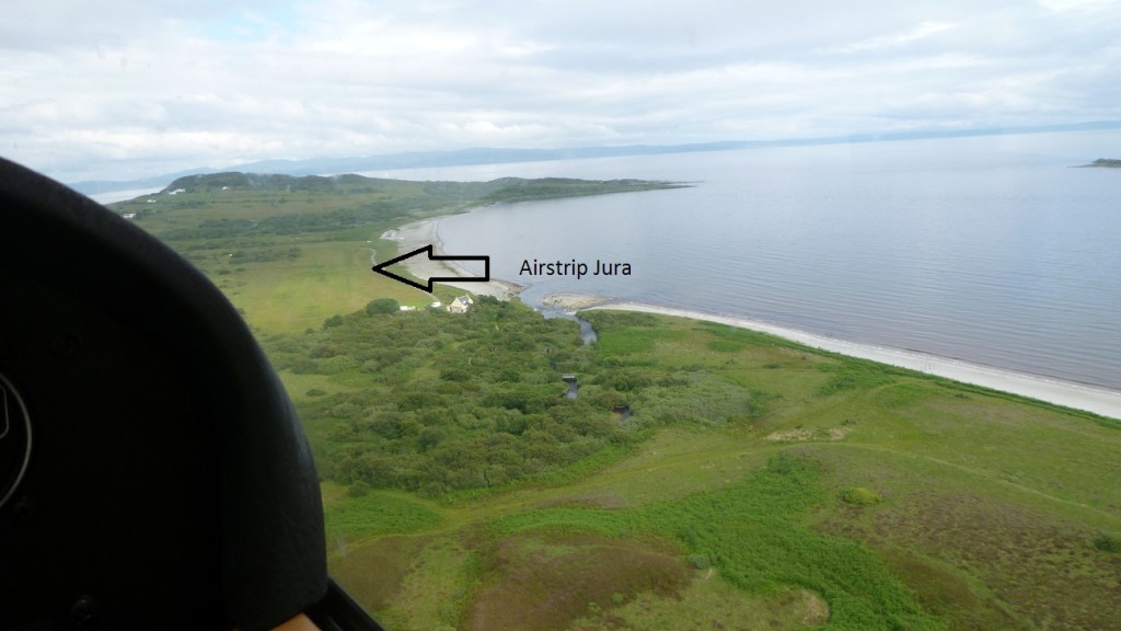 Jura airstrip, an island in the Inner Hebridies